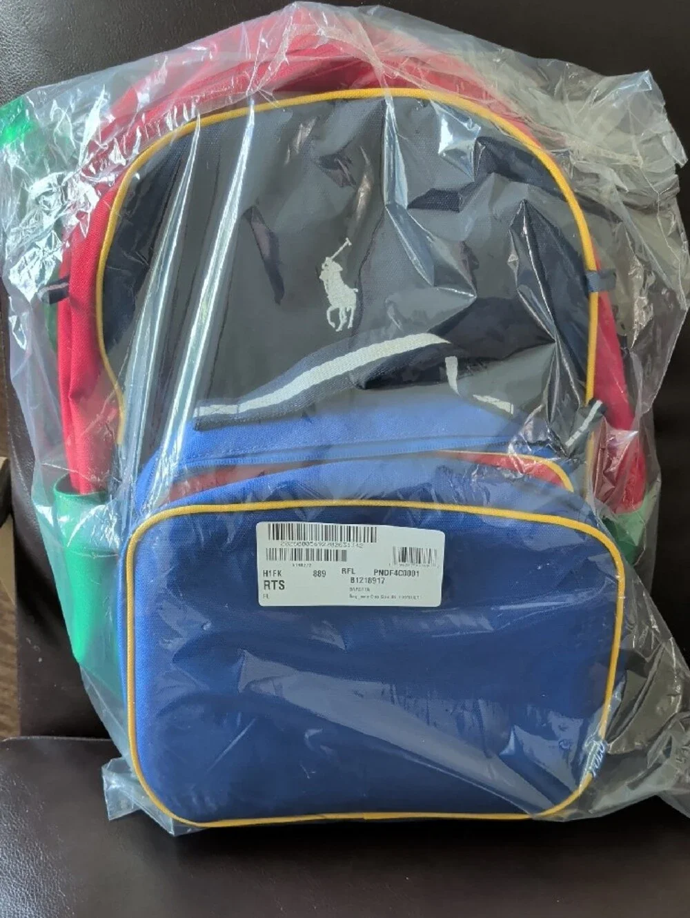 Polo Ralph Lauren Kids Oxford Backpack, Lunchbox, and Pencil Bag Set